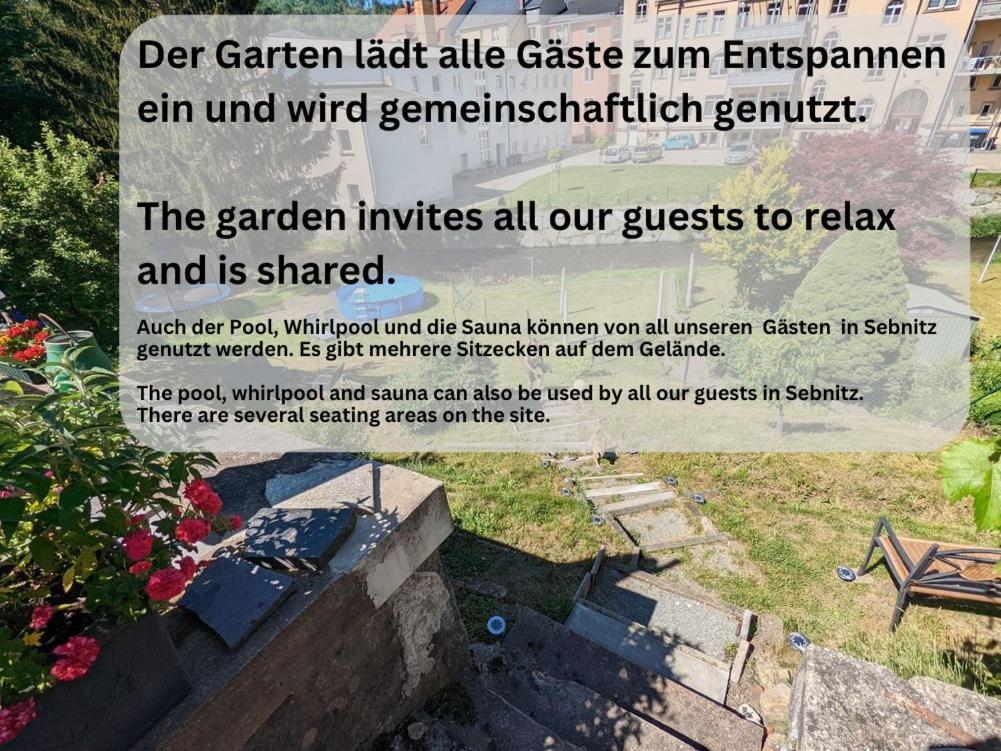 Zi2 - Urlaubsmagie - Whirlpool, Sauna Und Garten Lejlighed Sebnitz Eksteriør billede